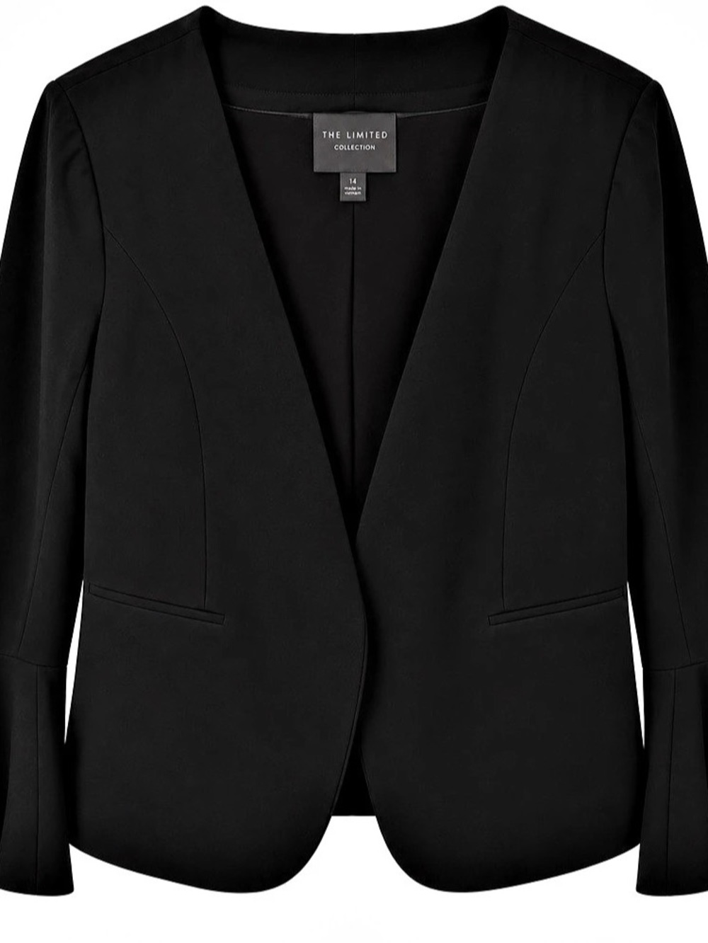 The Limited Collection Black Bell Sleeve Blazer